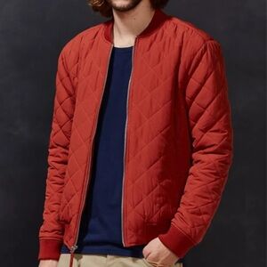 Urban Outfitters Your Neighbors Devon Quilted Burnt Orange Jacket M